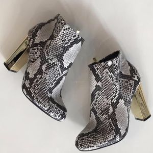 Bamboo Snake Print Booties